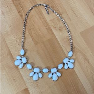 White Statement Necklace